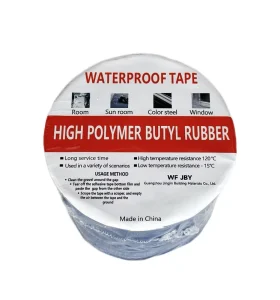 Wall Crack Roofing Reinforced Mastic Sealant Heat-Resistant Self-Adhesive Waterproof Aluminum Foil Butyl Rubber Tape