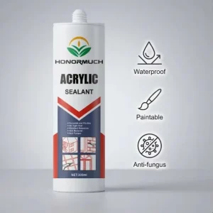Water-Based Acrylic Sealant for Interior Wall Crack Repair