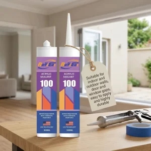 Water-Based Acrylic Silicone Sealant for Paving Stone, Baseboard, and Wall Gaps