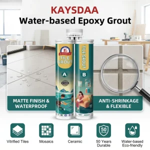 Water-Based Epoxy Grout Matte Finish Anti-Shrinkage Anti-Mildew Tile Joint Sealant