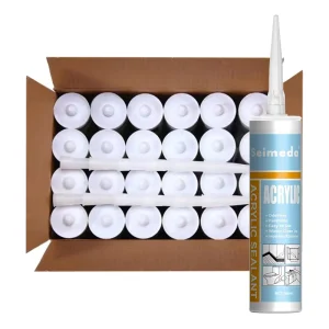 Water-Based Paintable Low VOC Flexible Acrylic Sealant for Wood, MDF, and Drywall Crack Repair, One Component Packing