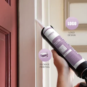 Water-Based Siliconized Acrylic Caulk Sealant 300ml for Wall Cracks and Window Frames