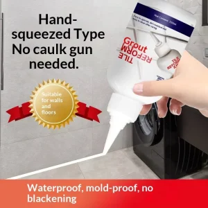 Water-Based Tile Joint Filler Waterproof Anti-Mildew Grout Sealant for Kitchen Bathroom Wall and Floor Tile