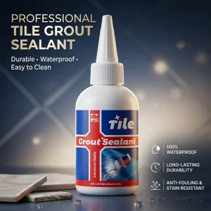 Water-Based Waterproof Mildew-Resistant Grout for Kitchen and Bathroom Walls and Floors