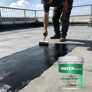 Waterborne Elastic Waterproof Coating for Roof Renovation, UV-Resistant Anti-Crack Seepage-Proof Paint