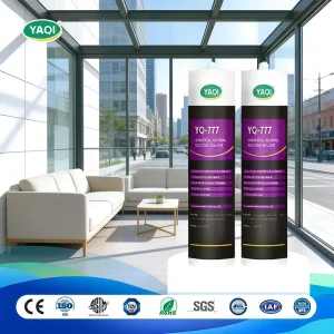 Waterproof 100% Silicone Sealant for Doors Windows Exterior Walls Sunrooms and Woodworking