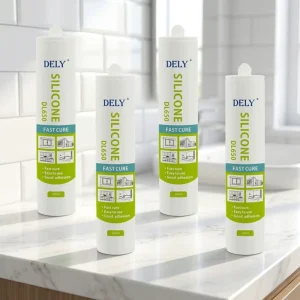 Waterproof Acetic Silicone Sealant for Construction & Woodworking Wet & Mildew Proof Bathroom Adhesion