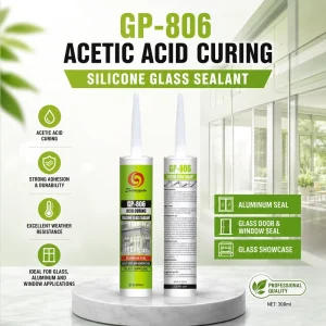 Waterproof Acid-Cure Silicone Sealant in Various Colors for Small Fish Tanks