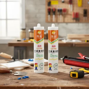 Waterproof Acidic Glass Silicone Sealant 300ml Eco Friendly Adhesive Glue for Construction Kitchen Bathroom Use High Temperature