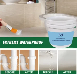 Waterproof Adhesion Invisible Water-Based Sealant No Pungent Odor Thick Liquid Waterproof Coating for Exterior Walls