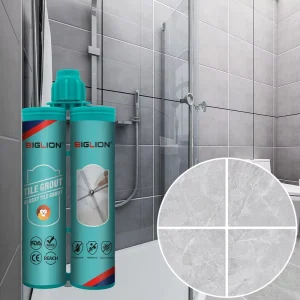 Waterproof Anti Mold Anti Blackening Tile Joint Two Tube Glossy Epoxy Tile Grout Gap Filler Supplier For Living Room