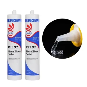 Waterproof Clear or Black Neutral-Cure Silicone Adhesive for Aluminum Window and Door Frames, Glazing and Woodworking