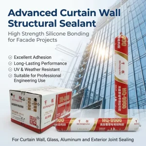 Waterproof Construction Silicone Sealant for Curtain Wall Glass Aluminum and Metal Joint Bonding