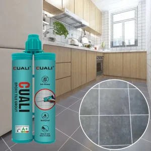 Waterproof Glossy Two Component Epoxy Grout for Commercial Flooring Stain Proof Custom Packaging for Contractors
