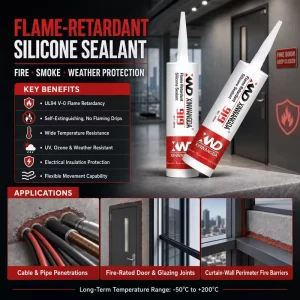 Waterproof Mildew-Proof One-Component High Temperature Silicone Sealant for Ceramic Roof Tile Fixing