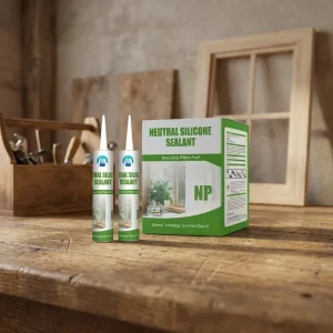 Waterproof Neutral Glass Silicone Sealant for Home Improvement Mildew Proof Adhesive in White Paste for Sealing