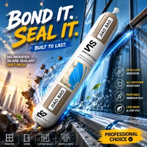 Waterproof Neutral One Component Silicone Sealant for Glass Curtain Walls, Construction, and Woodworking
