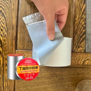 Waterproof Self Adhesive Butyl Rubber Roof Tape Aluminum Foil High Strength UV Resistant