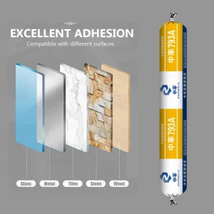 Waterproof Silicone Nail Free Adhesive Sealant for Woodworking Window Door Construction Use Indoor Outdoor Adhesive Sealant