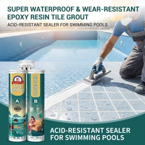 Waterproof Wear-Resistant Epoxy Resin Tile Grout Acid-Resistant Sealer for Swimming Pool and Wet Area Ceramic Tiles