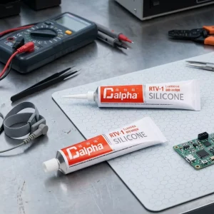 Weather Proof High Stretch RTV1 Silicone HR for Medical Precision Device Electronic Component Insulation Glue
