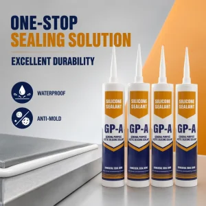 Weather Resistant GP Acetic Silicone Glass Sealant for Multi purpose Sealing and Bonding