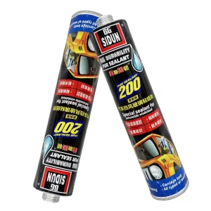 Weather-Resistant Waterproof Black PU Polyurethane Sealant for Auto Metal, Body, and Windshield
