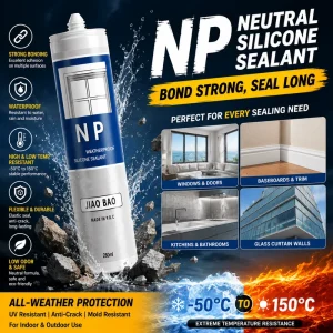 Weatherproof Neutral Non-Corrosive Silicone Sealant for Engineering Projects