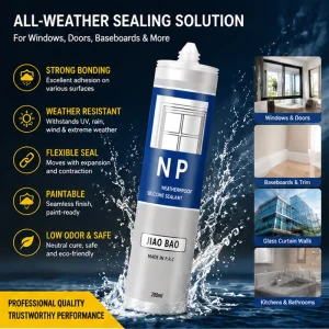 Weatherproof Neutral Silicone Sealant Non-Corrosive for Engineering Projects
