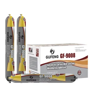 Weatherproof Silicone Sealant for Curtain Wall Aluminum Panels Sunrooms and Glass Structural Bonding