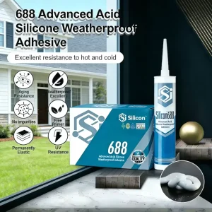Weatherproof Waterproof Acid Silicone Sealant for Glass Sealing and Bonding