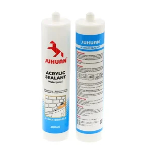 White Acrylic Sealant for Wall Cracks and Gaps, Flexible Paintable Indoor Adhesive
