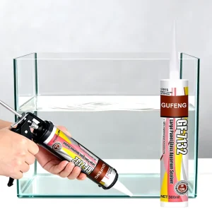 White Aquarium-Safe Liquid Silicone Sealant for Construction, One-Component