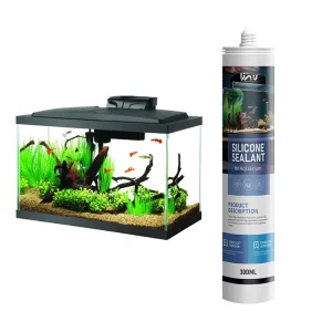 White Aquarium Safe Liquid Silicone Sealant for Large Panel Glass