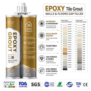 White Gray Epoxy Tile Grout Waterproof Joint Sealant for Kitchen and Bathroom Self-Adhesive