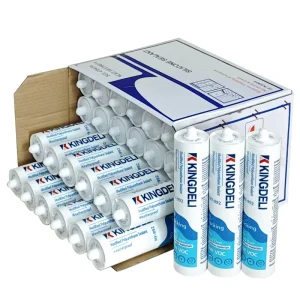White MS Sealant Adhesive for Floors, Leather, Steel, Porcelain Tile, and Stone