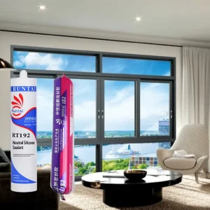 White Neutral Silicone Adhesive Sealant, Weather-Resistant and Waterproof, General Purpose
