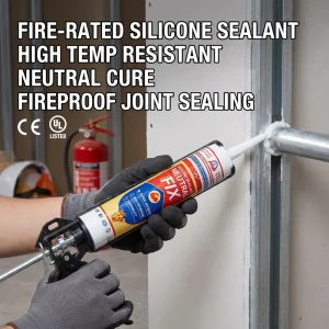 White Paintable Fast Drying Weatherproof Elastic Silicone Sealant for Construction Joints and Woodworking