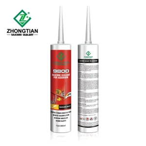 White Polydimethylsiloxane Silicone Adhesive Sealant Waterproof Acetic for Water Tank Sealing