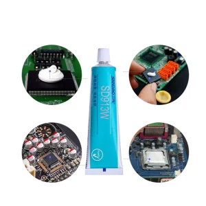 White Thermal Conductive Silicon Grease One Component High Thermal Conductivity Silicone Sealant Used in Electronic Device PCB