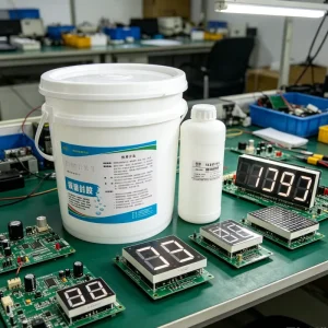 White and Black Low Shrinkage Epoxy Potting Adhesive Automotive Electronics Sealant for Circuit Board Encapsulation