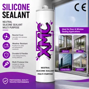 XMC600 Neutral Silicone Sealant Weatherproof Odorless Mildew-Resistant Adhesive for Outdoor Construction