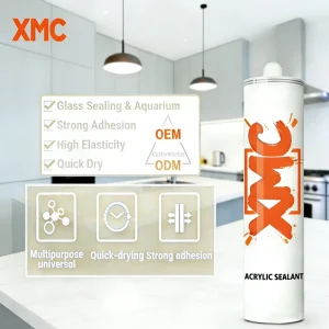 XMCA05 Acrylic Sealant, Waterproof Paintable Water-Based Construction Caulk for Window and Door Sealing