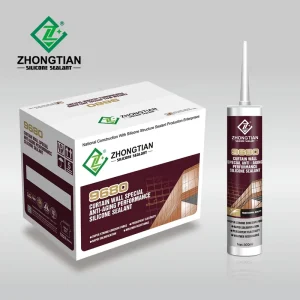 ZT9680 Clear Polydimethylsiloxane Silicone Sealant for Glass