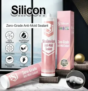 Zero-Grade Mildew-Resistant Silicone Sealant Waterproof Kitchen and Bathroom Caulk Adhesive