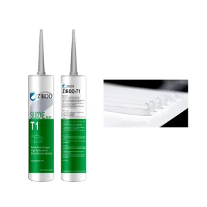 Ziboo T1 Mildew Resistant Glass Clear Adhesive Caulking Neutral Silicone Sealant for Wash Basins